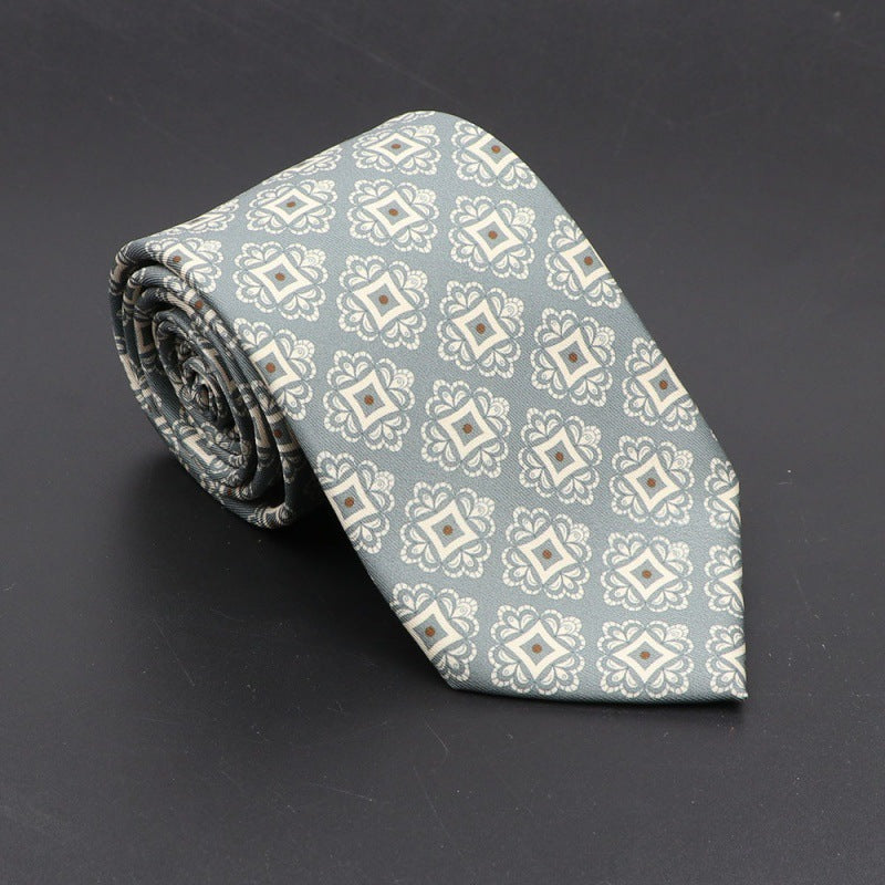Men's Silk Tie Bohemian 7.5 cm Soft Elegant Modern