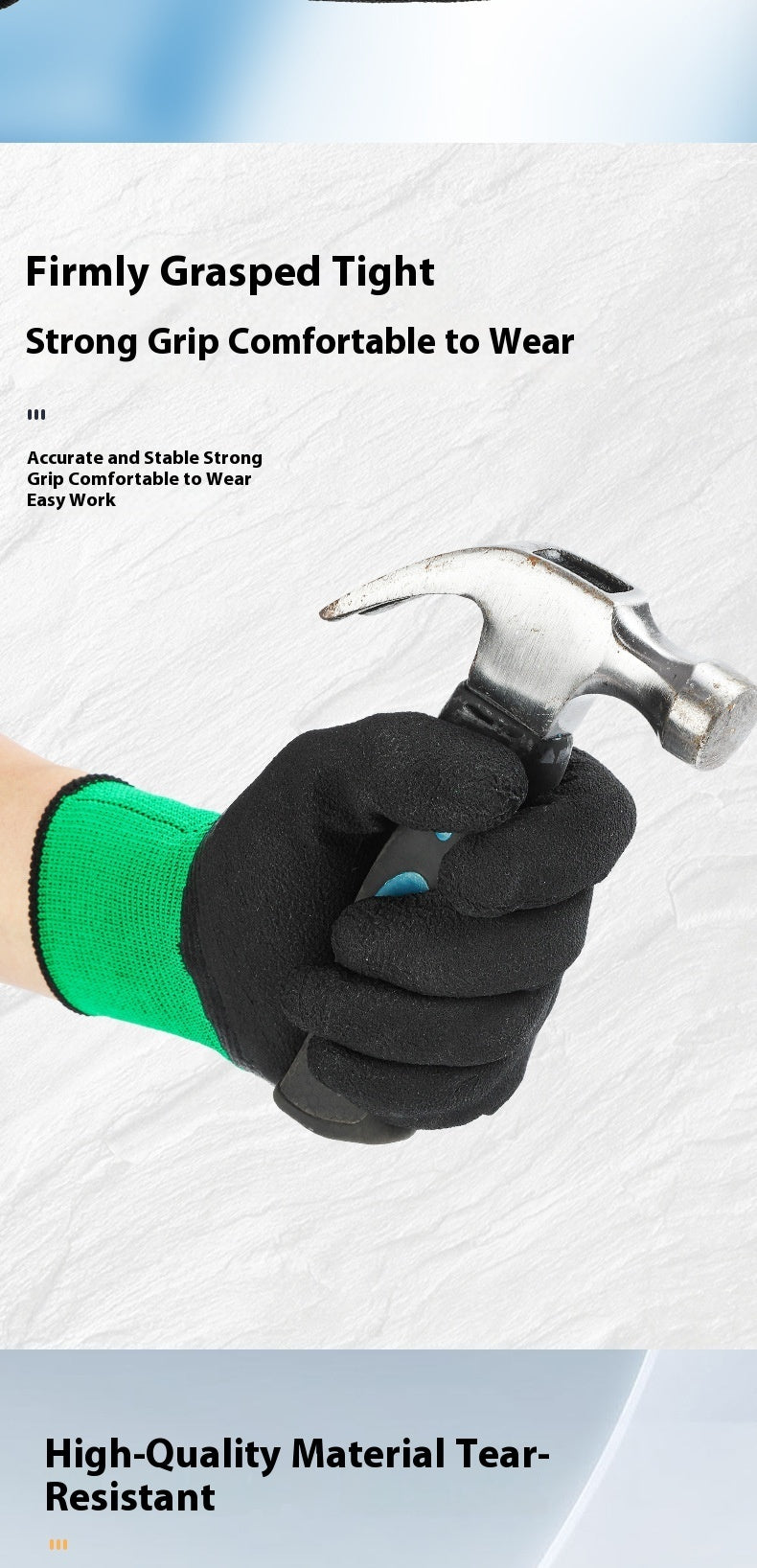 Work gloves robust non-slip abrasion-resistant breathable