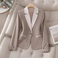 Eleganter Damen Business-Blazer mit Kontrastknöpfen – Formal & Stilvoll