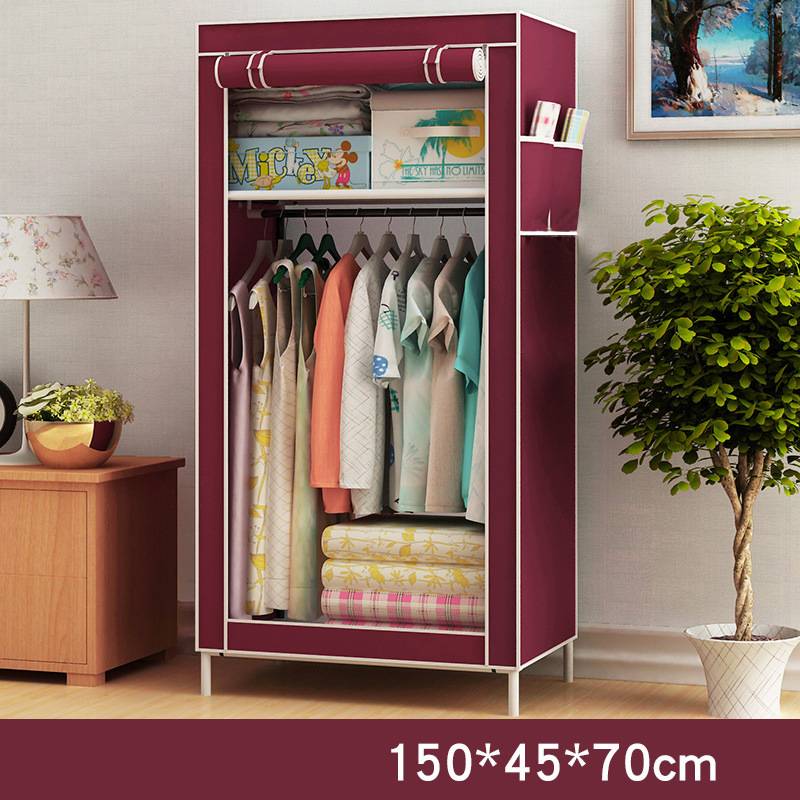 Fabric Wardrobe Dustproof | Foldable Single Room Organizer