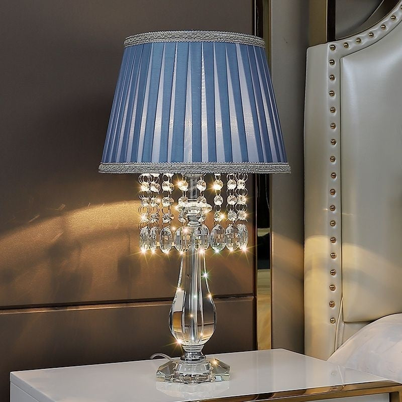 Crystal Table Lamp Dimmable with Remote Control Luxury LED