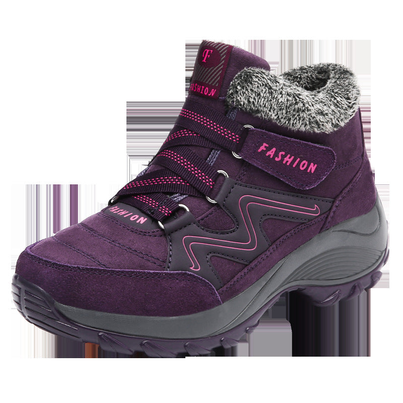 Damen Wanderstiefel Echtleder – Wasserdichte Trekking Schuhe