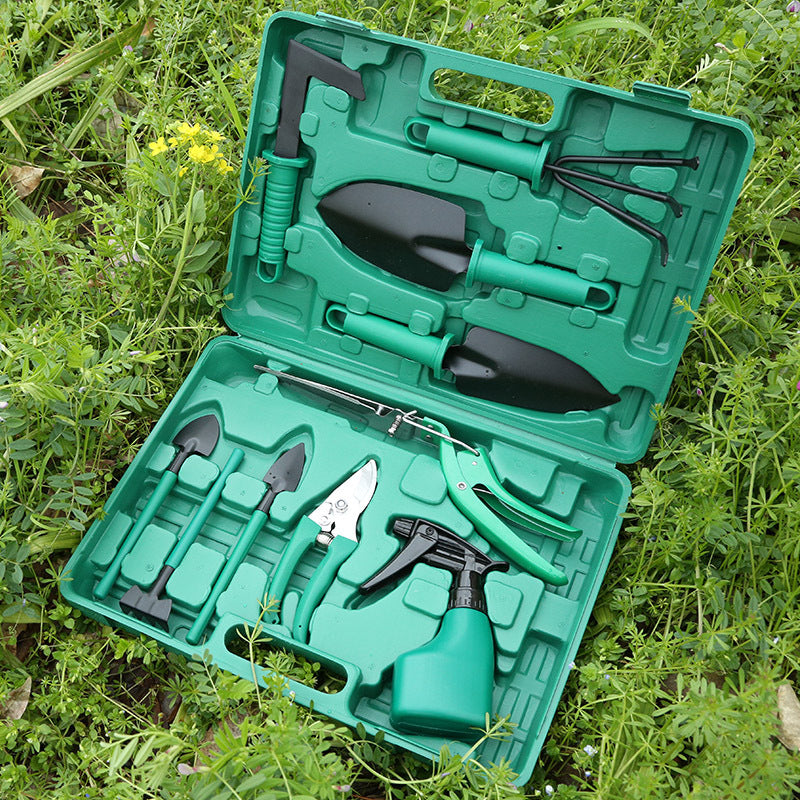 10-teiliges Gartenwerkzeug Set – Profi Gartengeräte für Pflanzenpflege