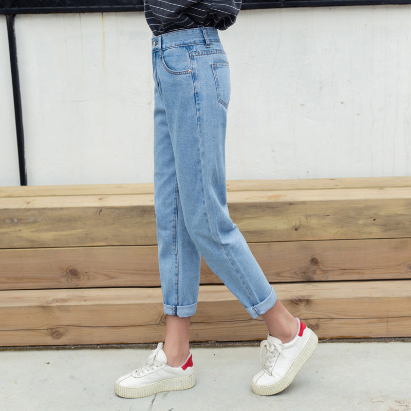 Women's High Waist Harem Jeans | Figure-Shaping Denim Pants