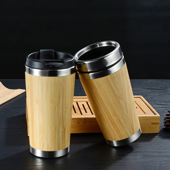 Bamboo Coffee Mug Premium - Sustainable To Go Cup