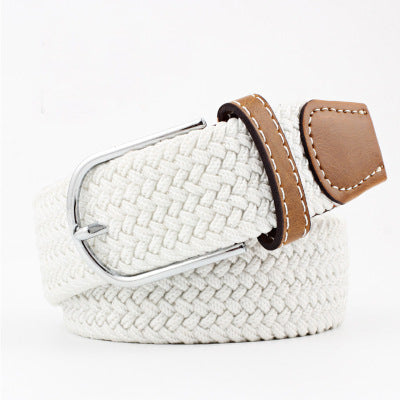 Canvas Stretch Belt Unisex | Woven Adjustable Durable Everyday