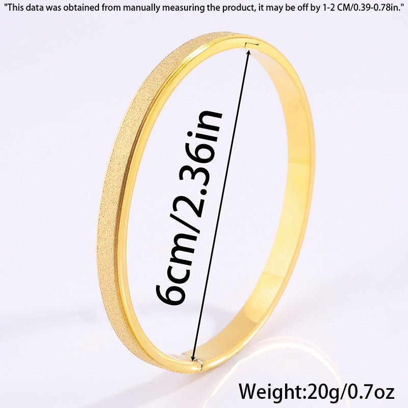 Bracelet made of titanium steel, star pattern, alluvial gold, non-fading