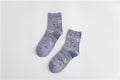 Women's Cotton Cactus Socks | Trendy Tube Socks
