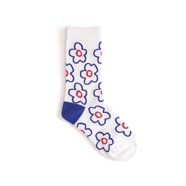 Women's Cotton Socks Floral Cartoon | Cute Trendy Socks