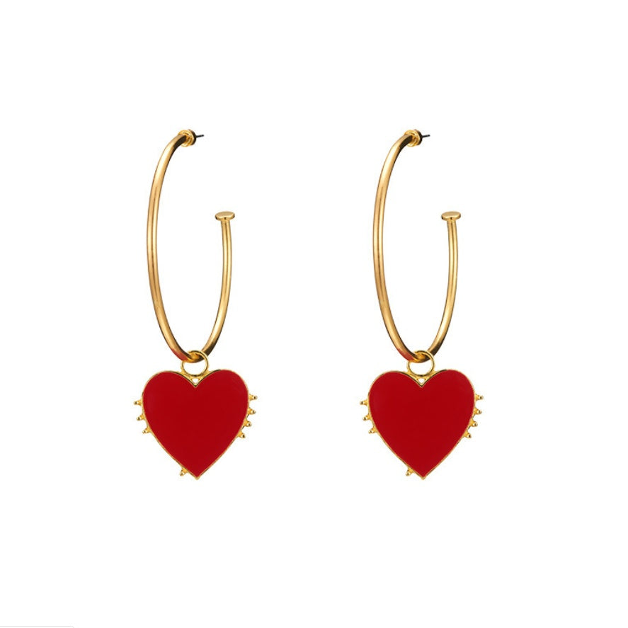 LOVE Statement Earrings - Punk Style Drop Earrings with Modern Design
