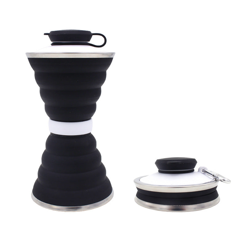 500ml Foldable Silicone Water Bottle – Leak-proof Travel Bottle