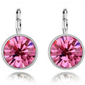 Austrian Crystal Earrings – Sparkling Clip-On Dangle Earrings for Women