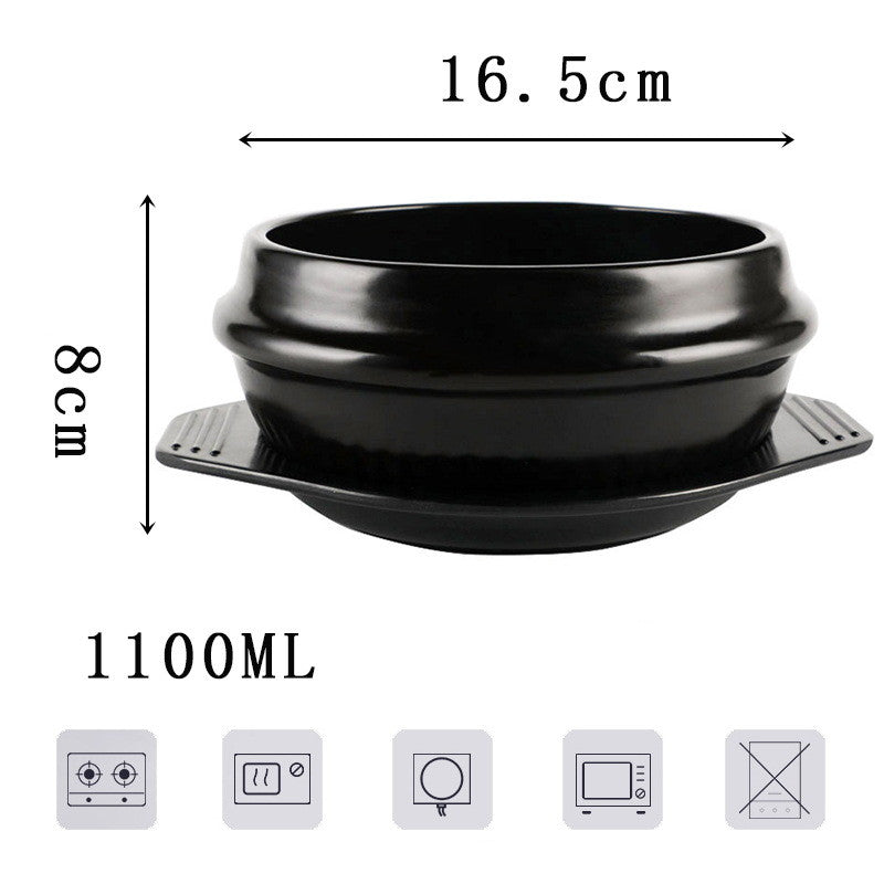 Korean Bibimbap Ceramic Bowl - Premium Ramen - Casserole Bowl
