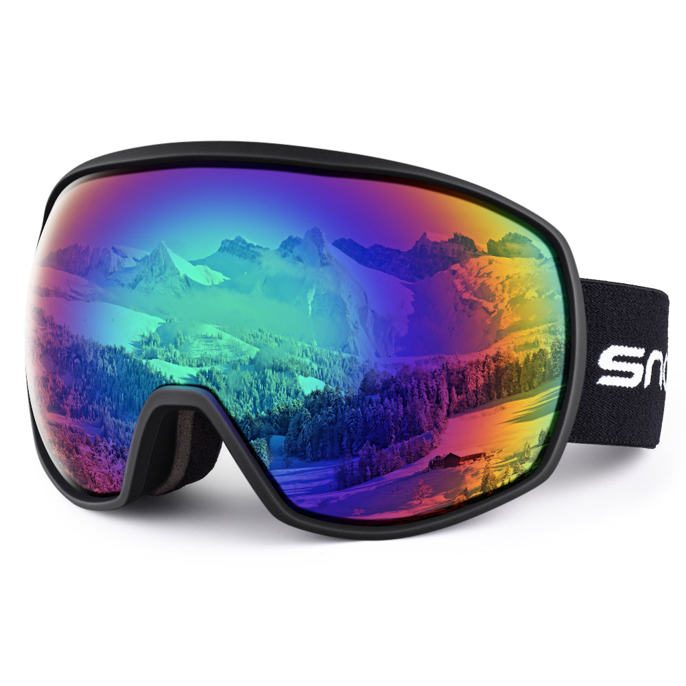 Double Lens Anti-Fog Ski Goggles | UV400 Protection Ski & Snowboard Goggles OTG