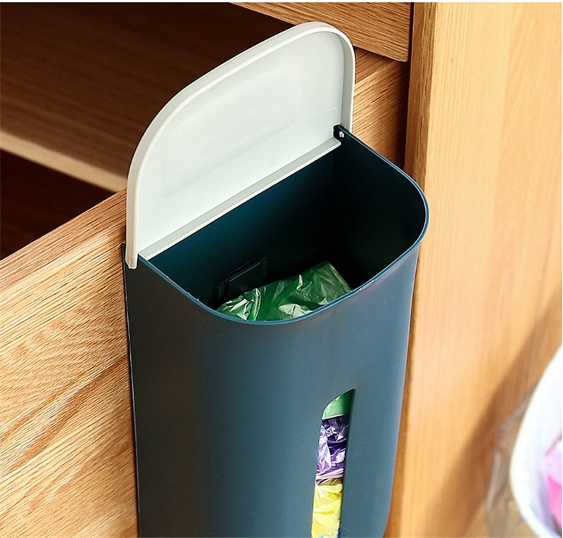 Bag Dispenser Kitchen Wall | No-Drill Large Organizer