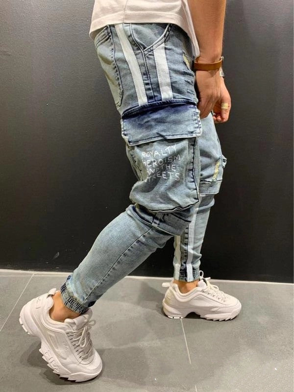 Men's Zipper Pants | Knee Cut Pants | Streetwear Trend