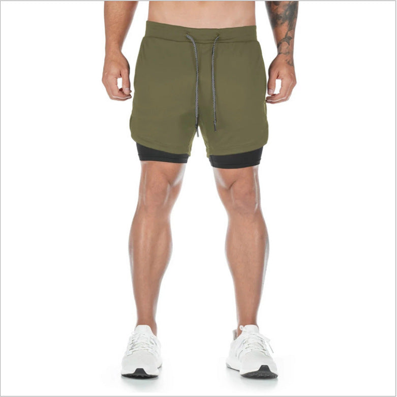 Men's 2-in-1 Running Shorts – Summer Sports Fitness Shorts