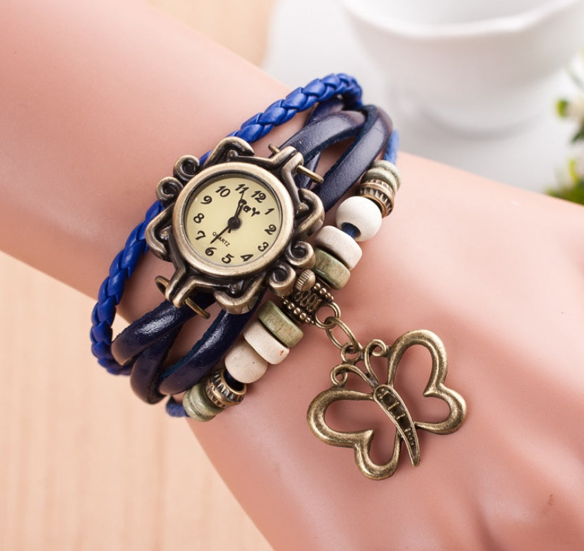 New bracelet, hollow butterfly bracelet in women's style, punk fashion, student, watch