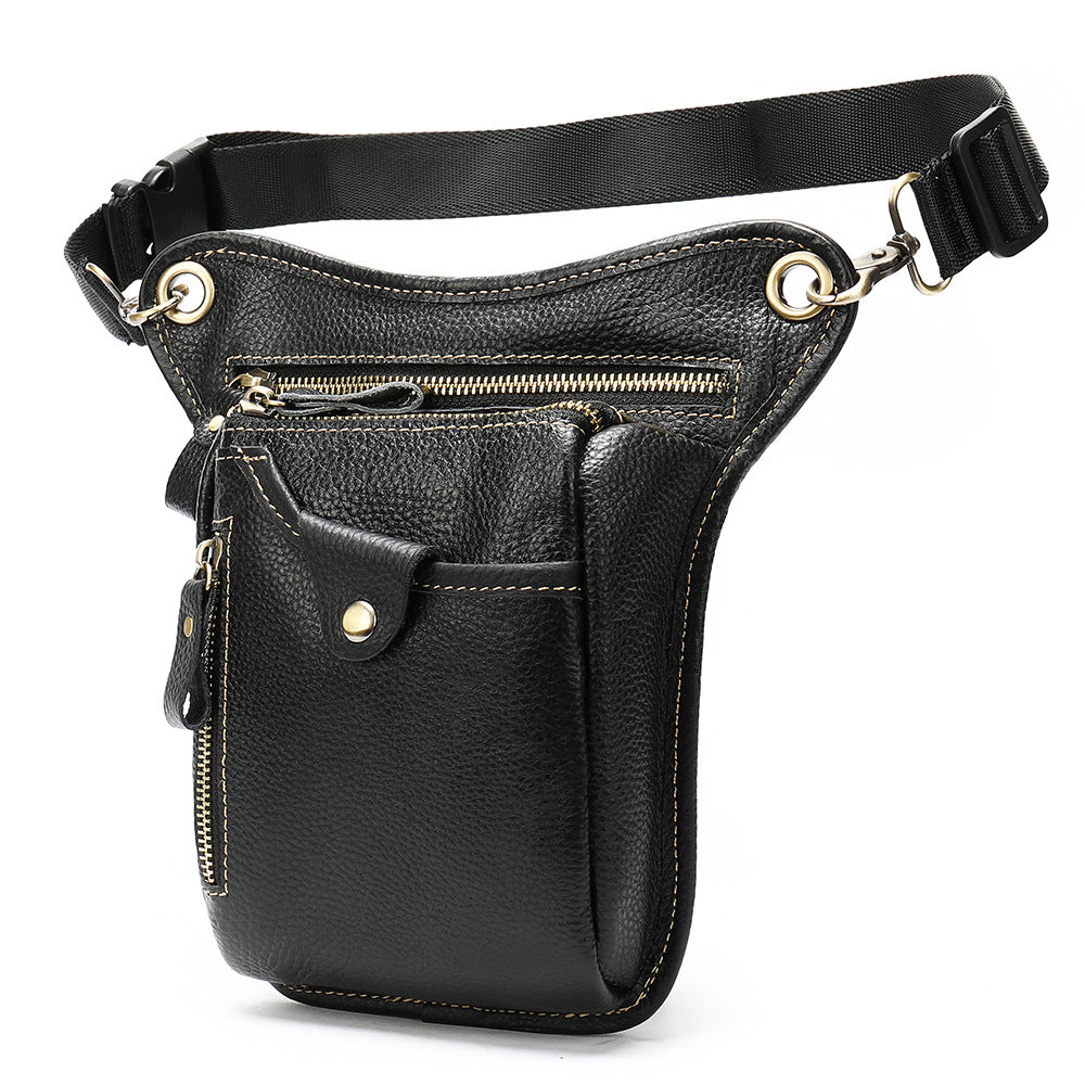 Men's Retro Leather Shoulder Bag - Vintage Crazy Horse Satchel Bag