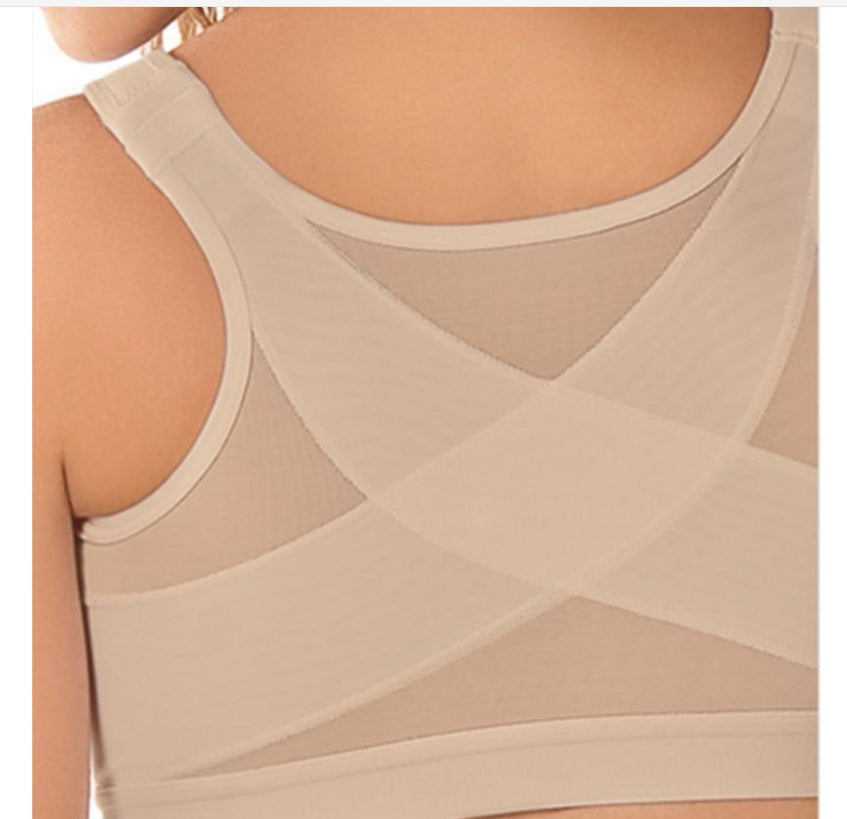 Plus Size Sports Bra without Underwire | Front Closure Comfort Bra