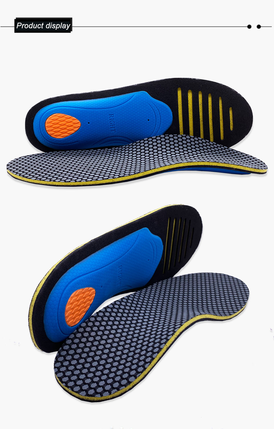 Orthotic Insoles Arch Support | Correction Comfort Stability Shoes