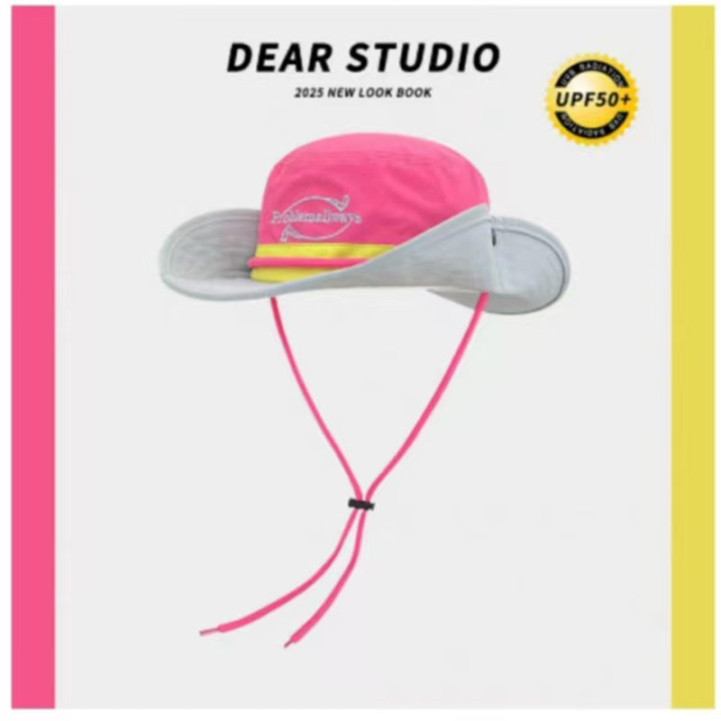 Women's Color Block Fisherman Hat – Stylish Sun Protection Bucket Hat