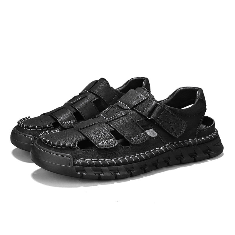 Men's Leather Sandals Non-Slip Classic Comfort Summer Shoes