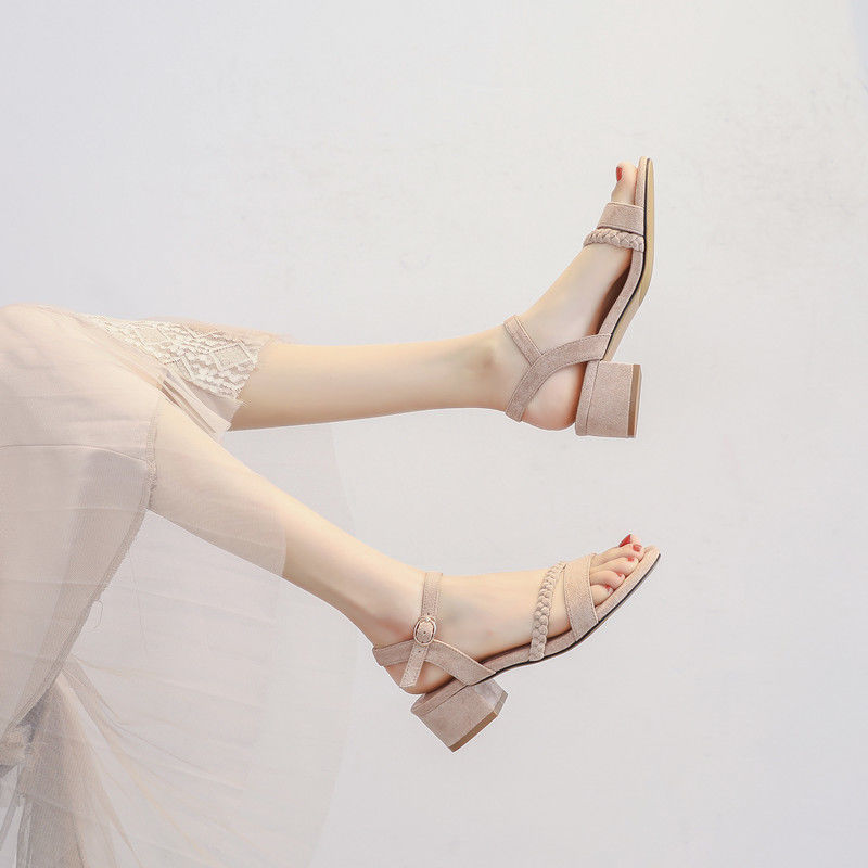 Women's Chunky Heel Sandals | Elegant Comfortable Summer Shoes