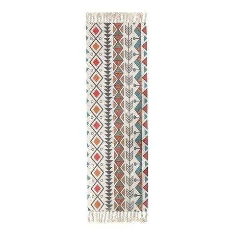 Handgemachte Baumwoll Türmatte rutschfest saugstark | Modern