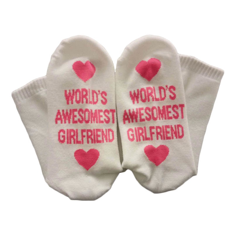 Unisex Fun Socks Cotton | Valentine's Day Couple Socks