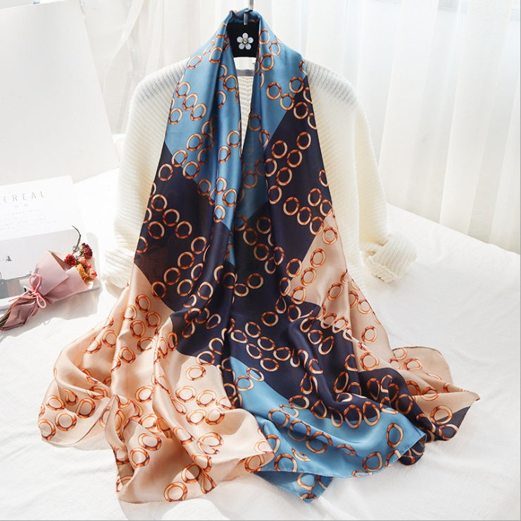 Damen Seidenschal Elegant | Luxuriöses Halstuch Mode Schal