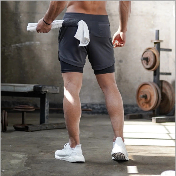 Men's 2-in-1 Running Shorts – Summer Sports Fitness Shorts