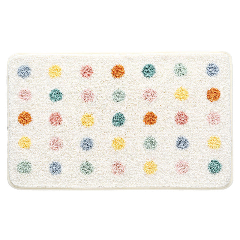 Flocking Absorbent Bathroom Floor Mats