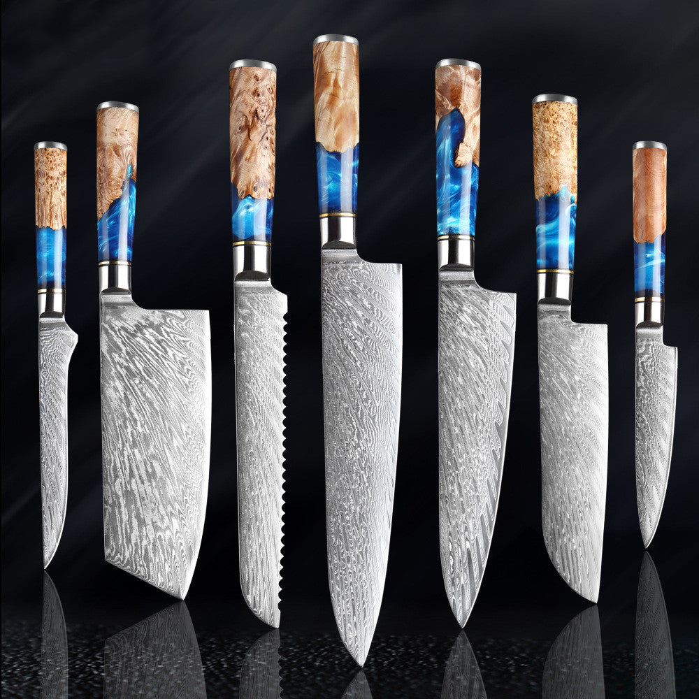 Professional Kitchen Knife Set | Chef Knife Cleaver Stainless Steel