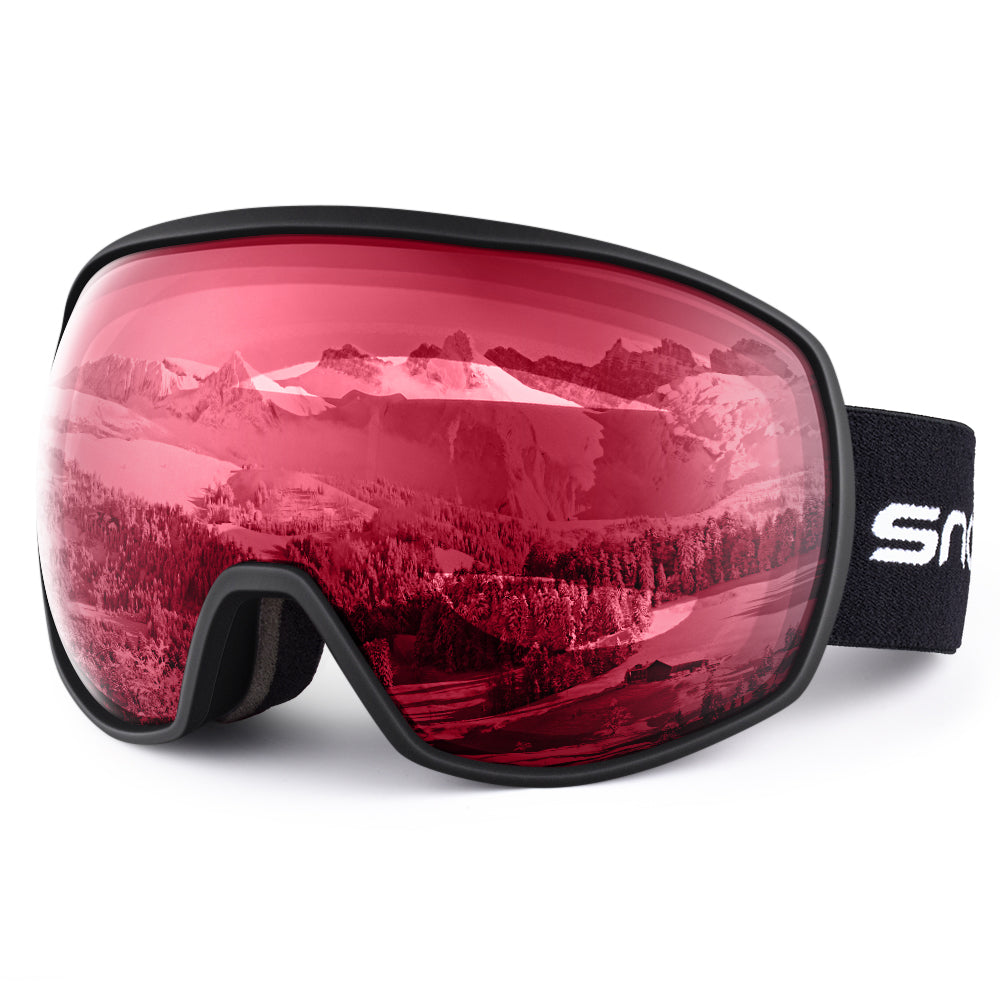 Double Lens Anti-Fog Ski Goggles | UV400 Protection Ski & Snowboard Goggles OTG