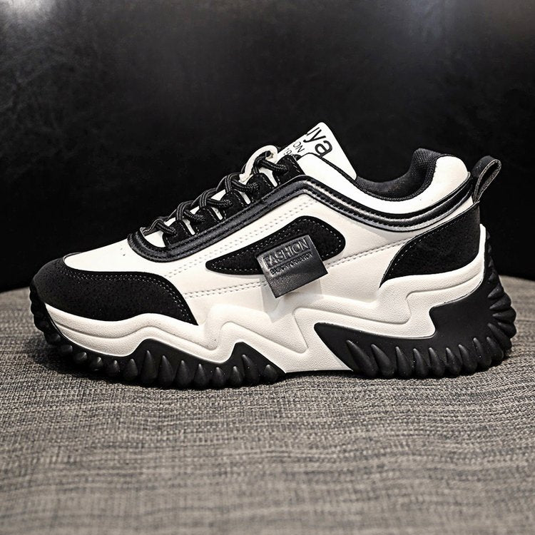 Damen Sport Sneaker | Freizeit Schuhe mit Kontrast-Schnürung