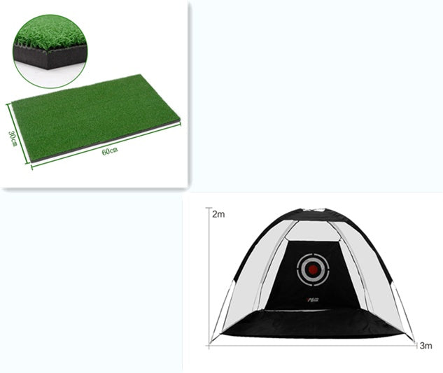 Golf Practice Net Tent with Hitting Cage | Outdoor Training Golf Net Garden