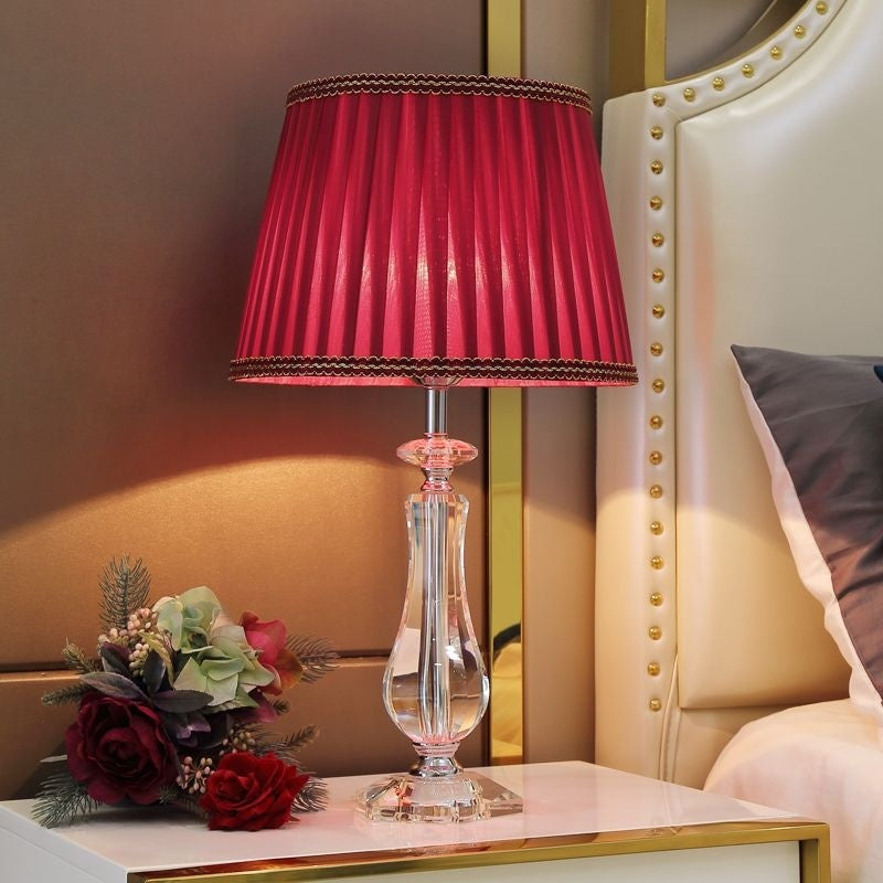 Crystal Table Lamp Dimmable with Remote Control Luxury LED