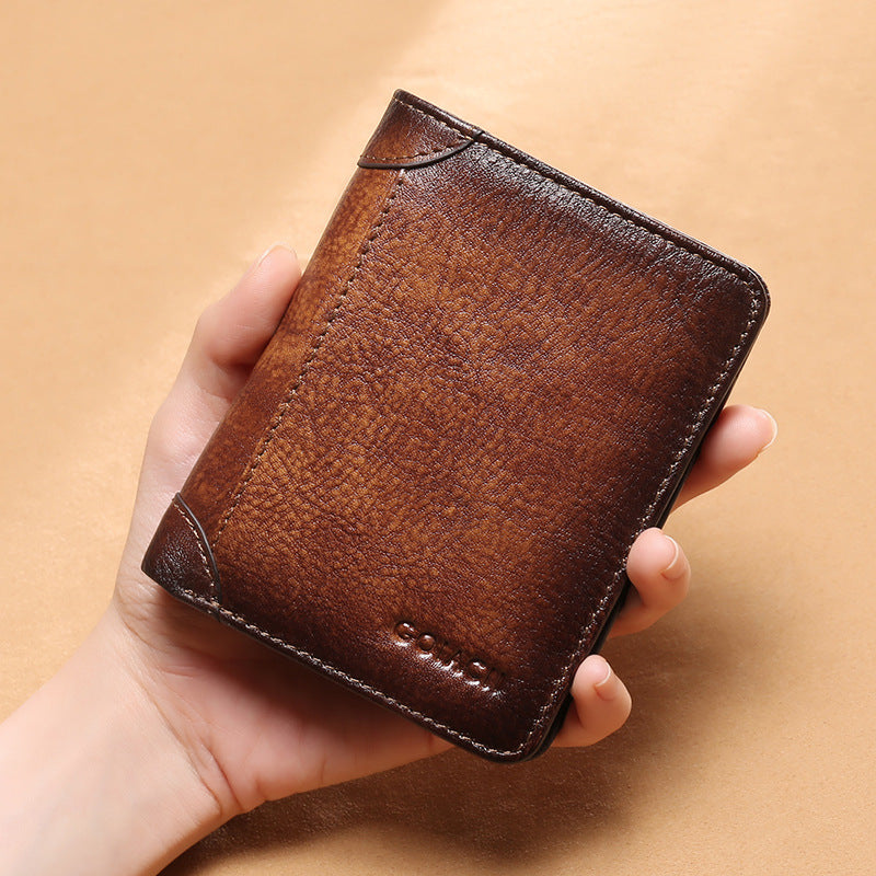 Men's Leather Wallet | Short | Multifunctional Wallet