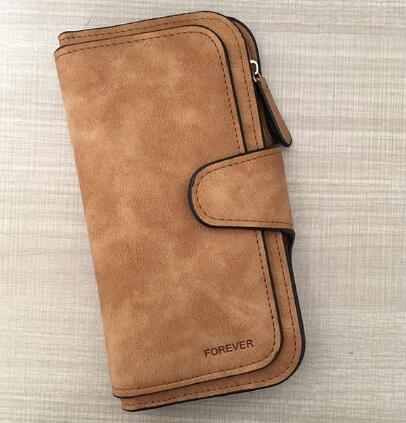 Women's Leather Long Wallet | Elegant Clutch with Card Slots