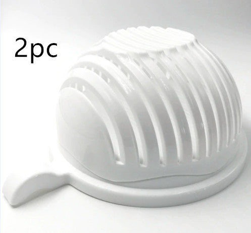 Salad Cutter Bowl | Fruit Vegetable Slicer 3-in-1