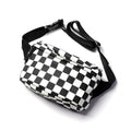 Checkerboard Fanny Pack Men | Modern Streetwear Hip Bag