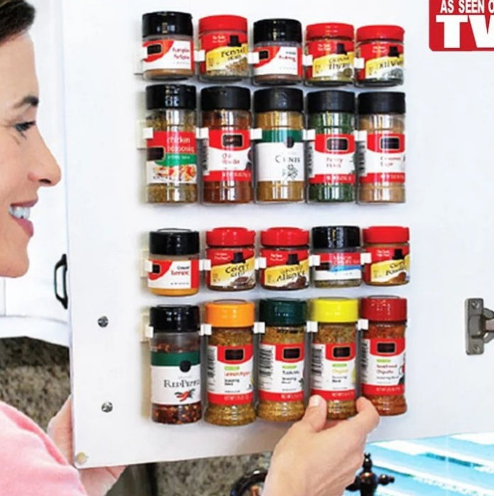 Gewürzregal Clip System | Flaschenhalter Küche Organizer