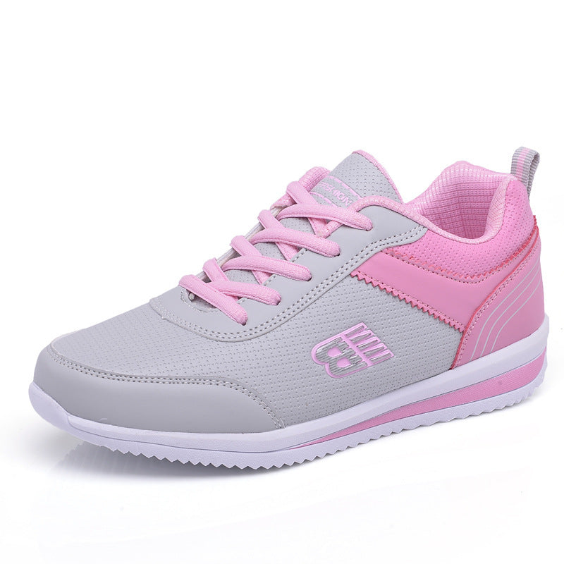 Damen Leder Sneaker – Stylische Student Freizeit Schuhe