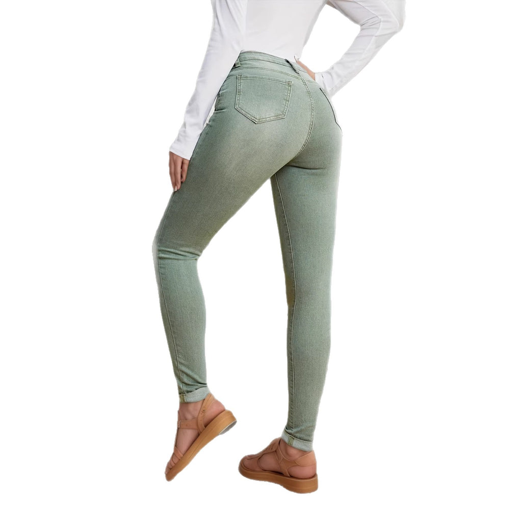 Women's Stretch Slim Fit Jeans – Figure-Hugging Personalized Denim Pants
