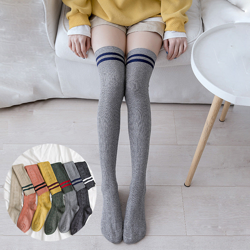 Damen Overknee Socken – Lange Kniestrümpfe High Tube Style
