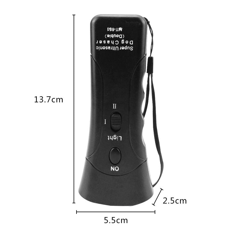 Ultrasonic Dog Trainer | Anti Bark Device with LED 3-in-1