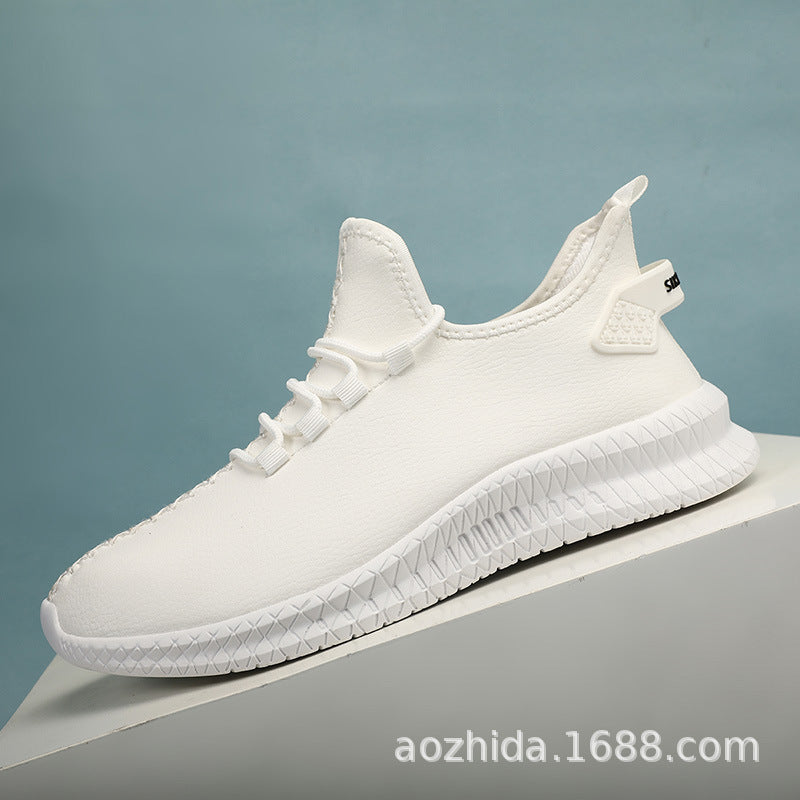 Men's Leather Sneakers | Elegant Sporty Casual Shoes