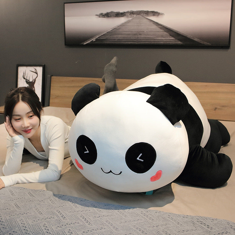 Large Panda Plush Pillow | Cuddly Toy Sleeping Pillow Soft