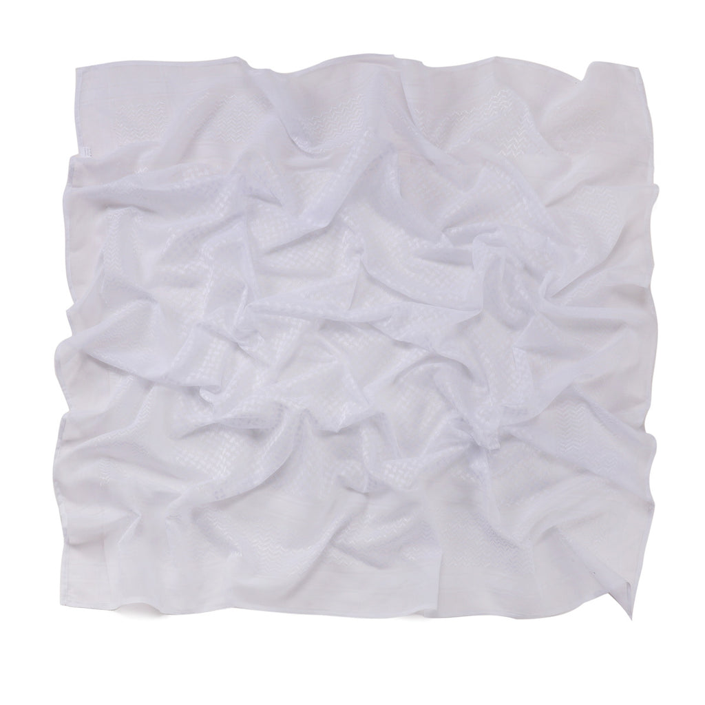 Men's Scarf Jacquard Wave Pattern Large Square Elegant